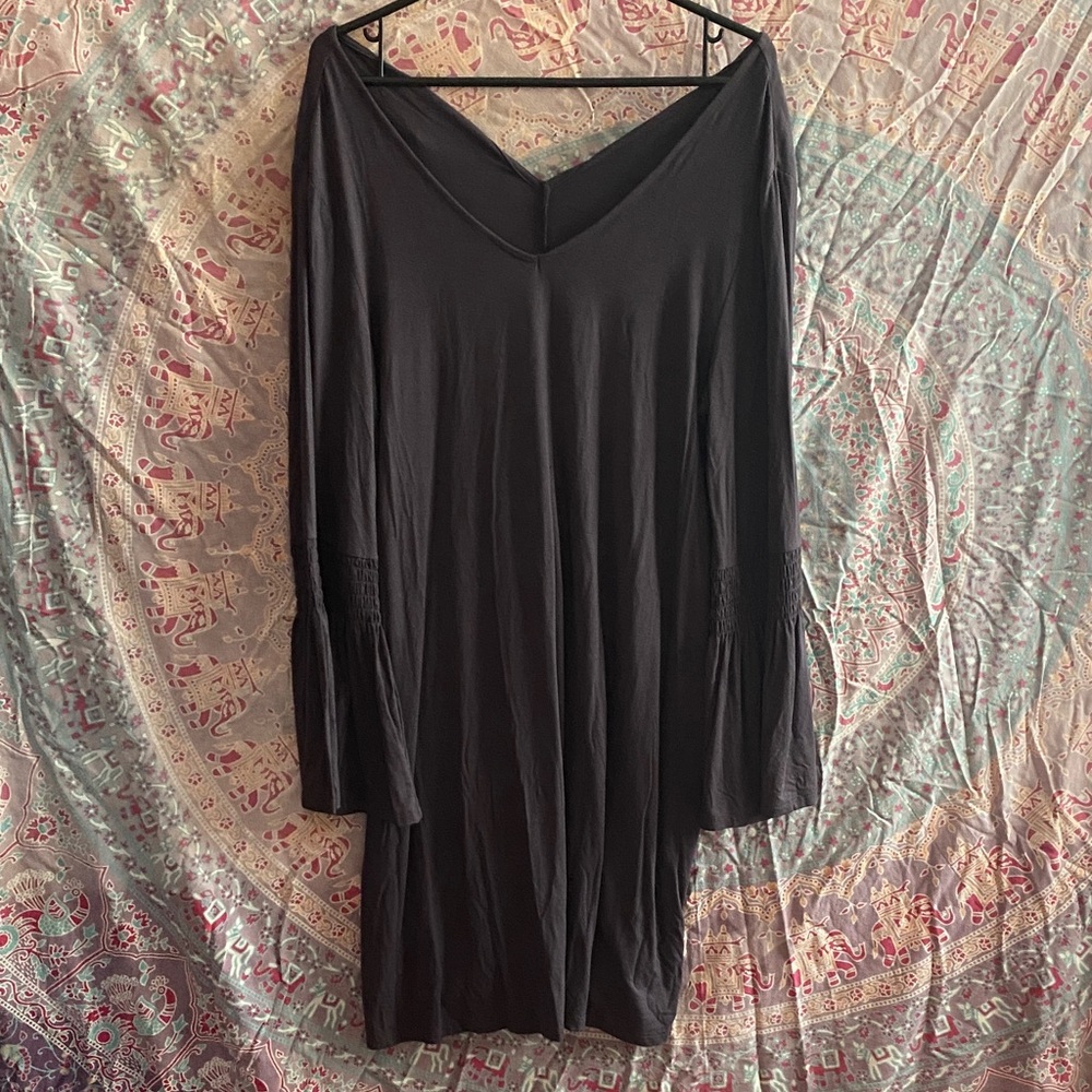 Cupio Charcoal Long Sleeve Dress